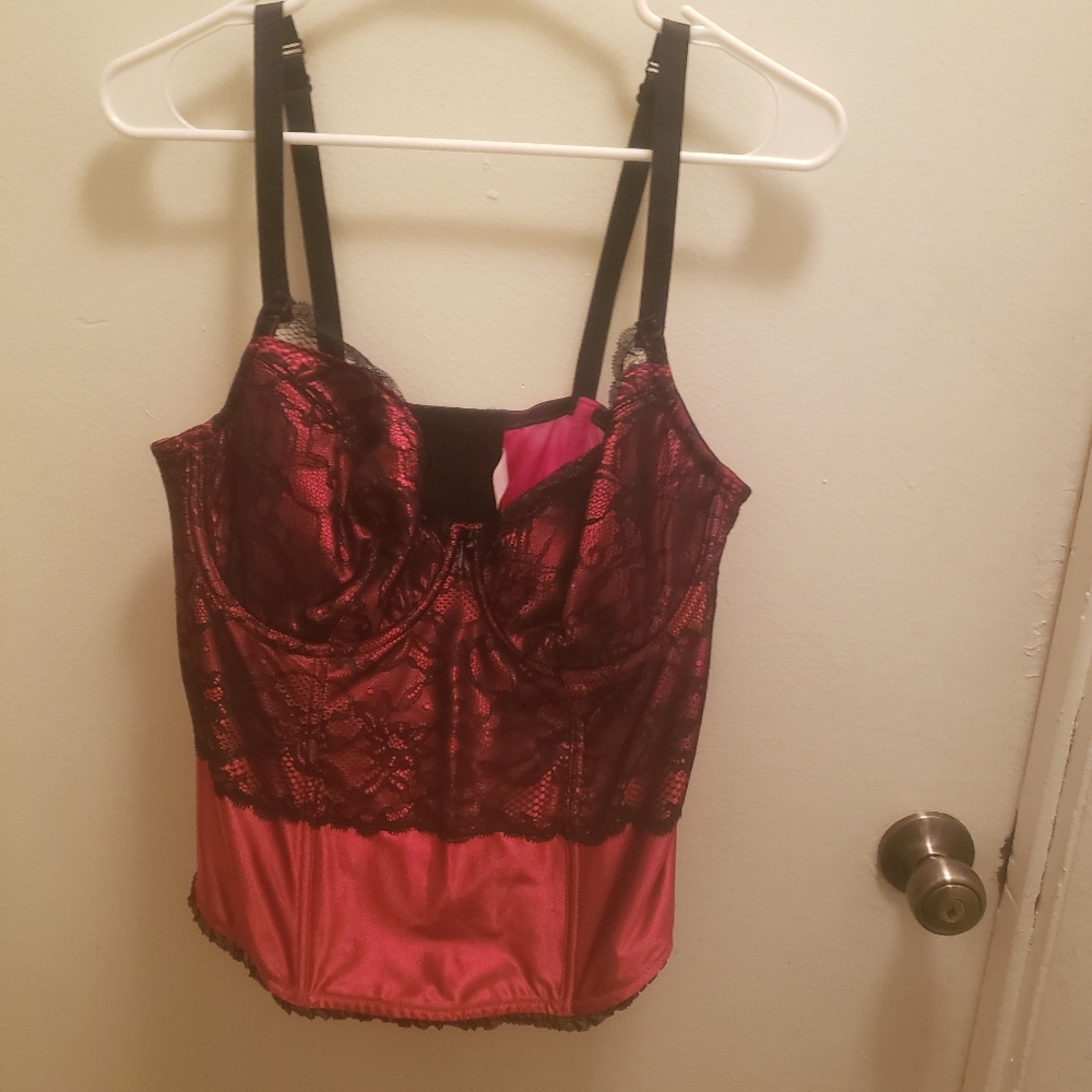 Black and Red Bustier